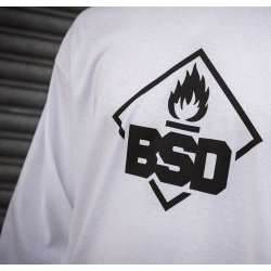 BSD Roastin L/S Shirt, White, XX-Large